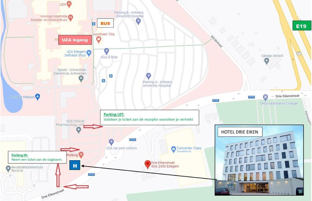 Hotel Drie Eiken Edegem Exteriör bild